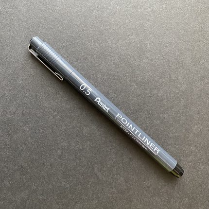 Black 0.5mm Pentel Pointliner Pen