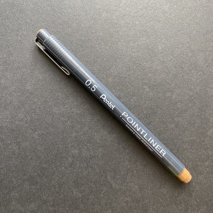 Sepia 0.5mm Pentel Pointliner Pen