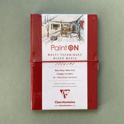 Clairefontaine Paint ON Red A5 Sewn Sketchbook
