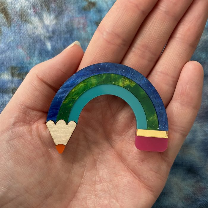 Curved Pencil Brooch - Image 3