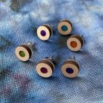 Round Pencil End Stud Earring (single)