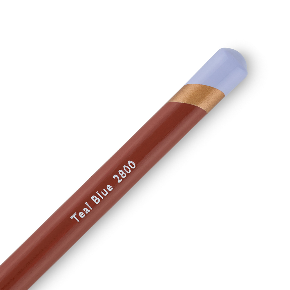 TealBlue2800-End Teal Blue Derwent Drawing Pencil (2800) - Image 2