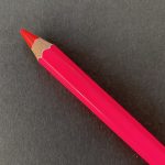Pink Caran d'Ache Maxi Fluo Colour Pencil (090)
