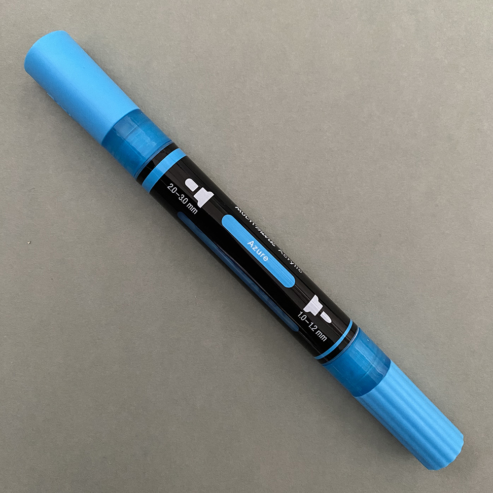 Azure-448-FCMultimarkAcrylicDualMarker-1 Azure Faber-Castell Multimark Acrylic Dual Marker (448) - Image 1