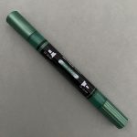 Green Metallic Faber-Castell Multimark Acrylic Dual Marker (295)