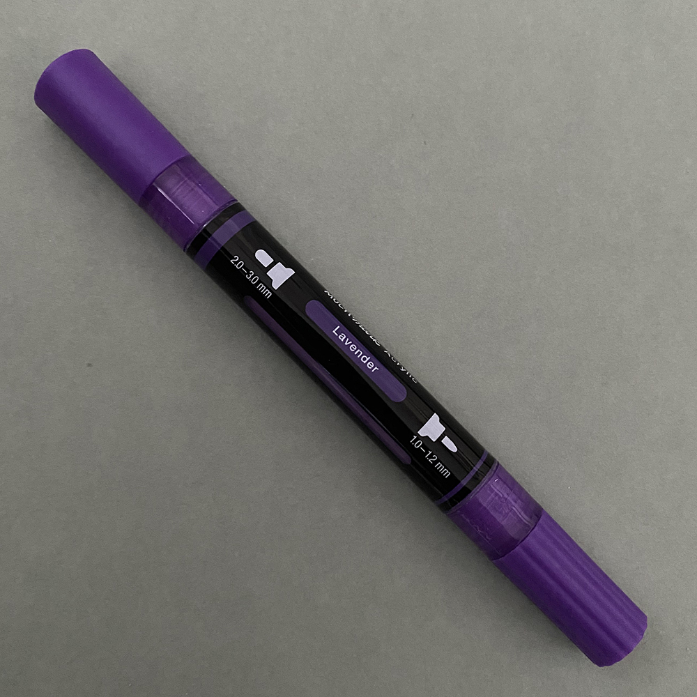 Lavender-136-FCMultimarkAcrylicDualMarker-1 Lavender Faber-Castell Multimark Acrylic Dual Marker (136) - Image 1