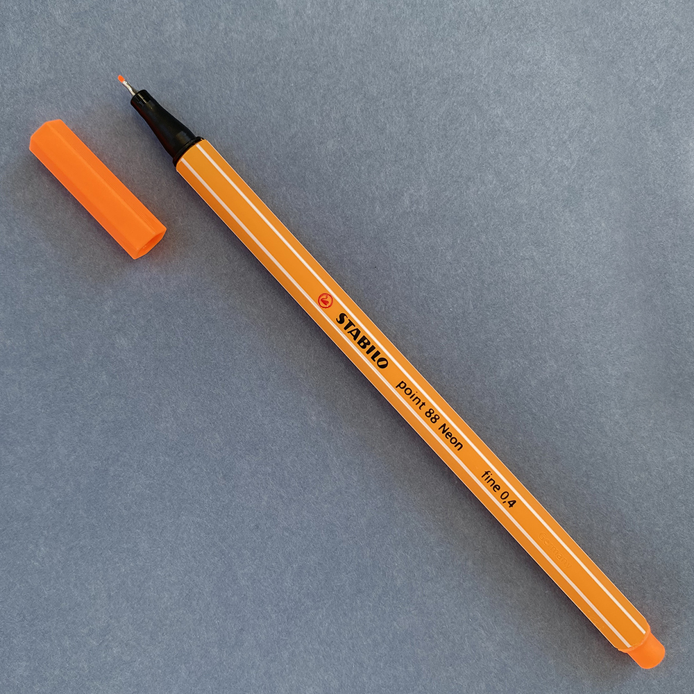 NeonOrangeSTABILOPoint88-88054 Neon Orange STABILO Point 88 (88/054) - Image 1