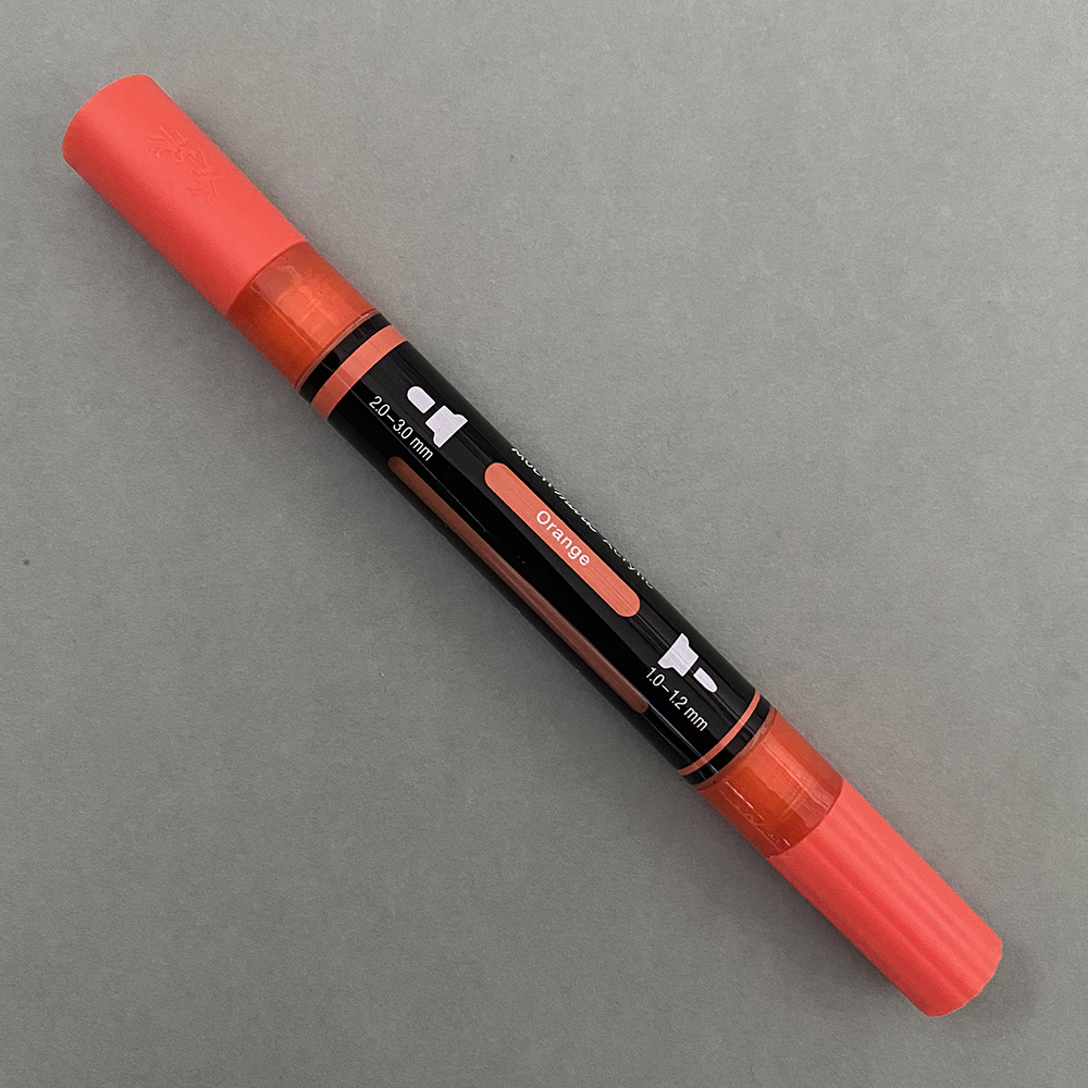 Orange-115-FCMultimarkAcrylicDualMarker-1 Orange Faber-Castell Multimark Acrylic Dual Marker (115) - Image 1