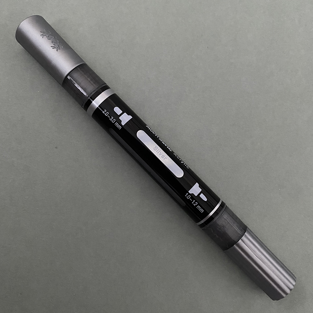 Silver-251-FCMultimarkAcrylicDualMarker-1 Silver Faber-Castell Multimark Acrylic Dual Marker (251) - Image 1