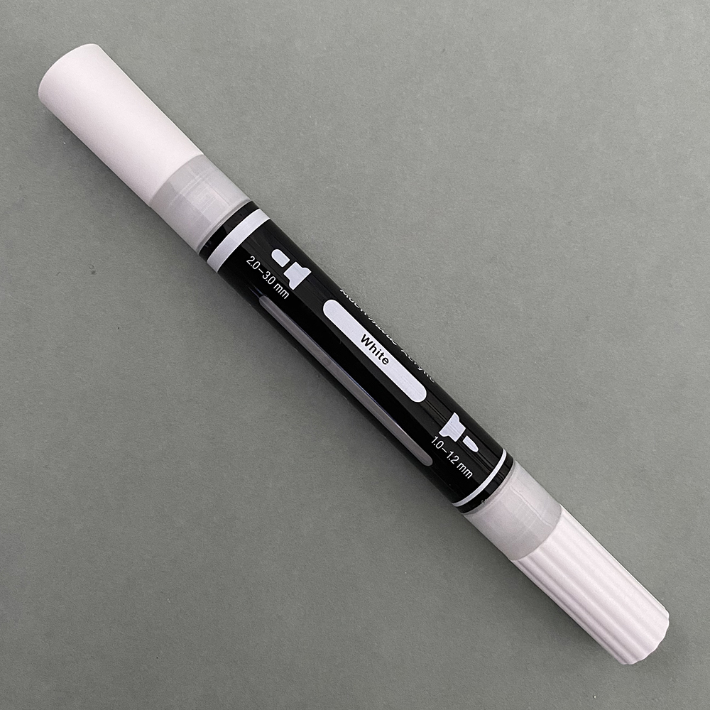 White-101-FCMultimarkAcrylicDualMarker-1 White Faber-Castell Multimark Acrylic Dual Marker (101) - Image 1