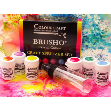 Brusho Fixed Assortment Craft Spritzer Set - 6 Colours