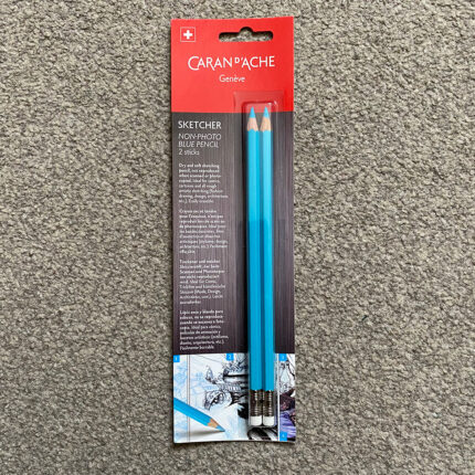 Caran d'Ache Sketcher Non-Photo Blue Pencils (2 pack)