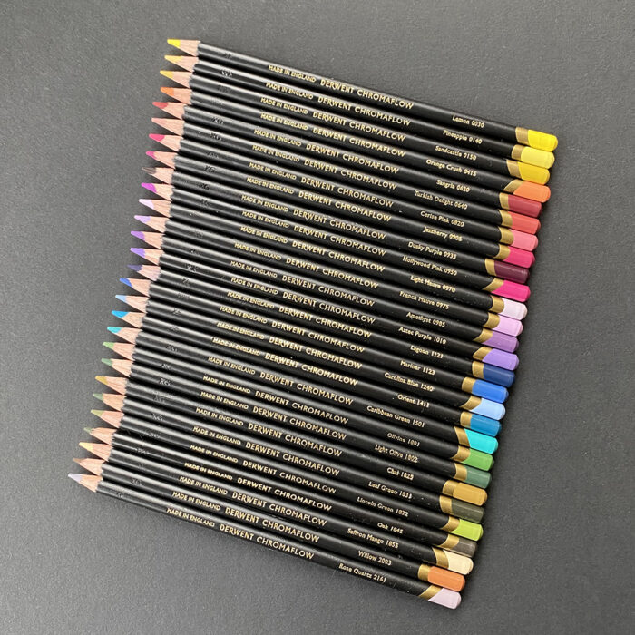 28 New Derwent Chromaflow Pencils (Bundle)