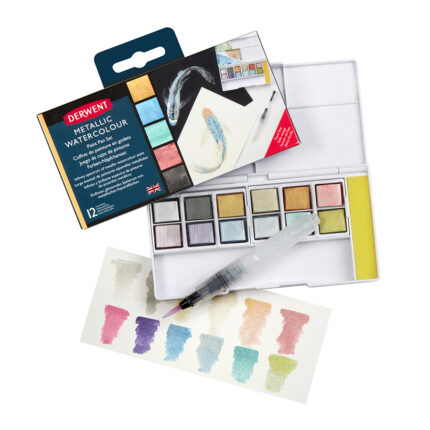 Derwent Metallic Paint Pan Pocket Set