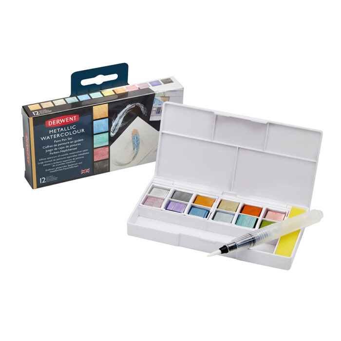 Derwent Metallic Paint Pan Pocket Set