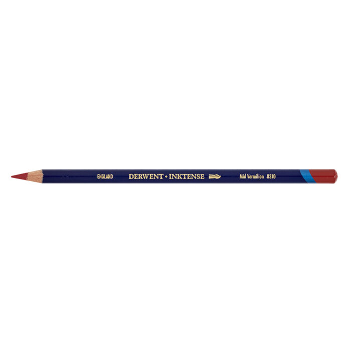 Mid Vermilion Derwent Inktense Pencil (0310)