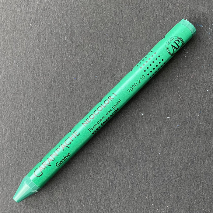 Emerald Green Caran d'Ache Neocolor I Wax Pastel (210)