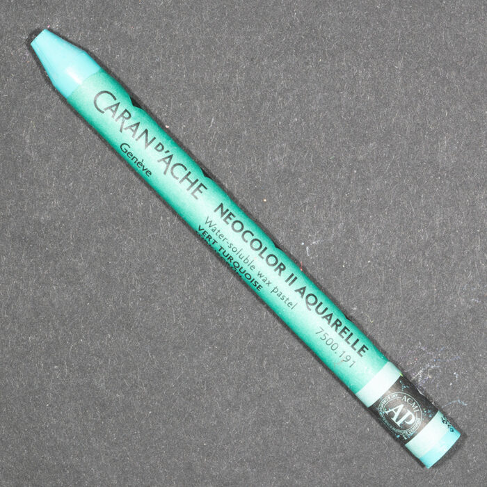 Turquoise Green Caran d'Ache Neocolor II Aquarelle Wax Pastel (191)