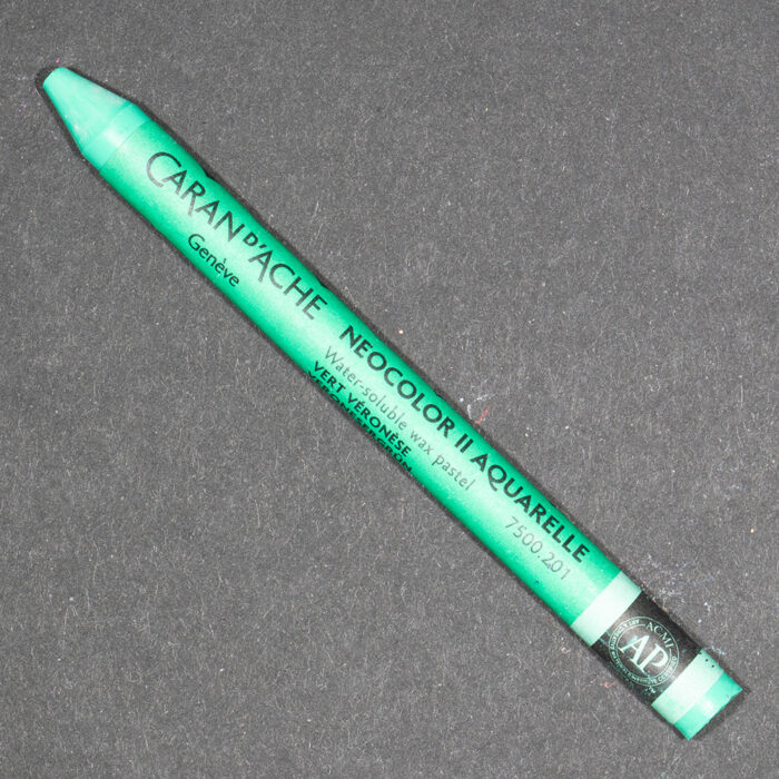 Veronese Green Caran d'Ache Neocolor II Aquarelle Wax Pastel (201)