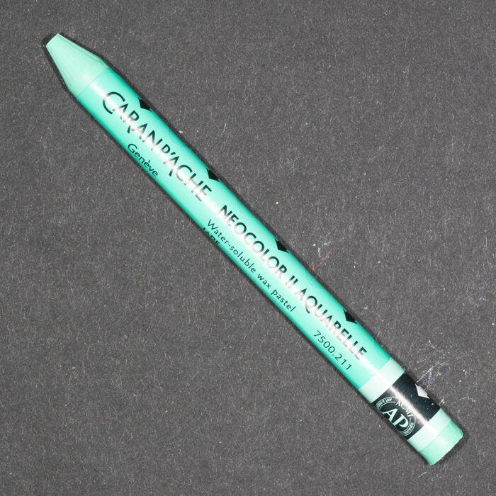 Jade Green Caran d'Ache Neocolor II Aquarelle Wax Pastel (211)