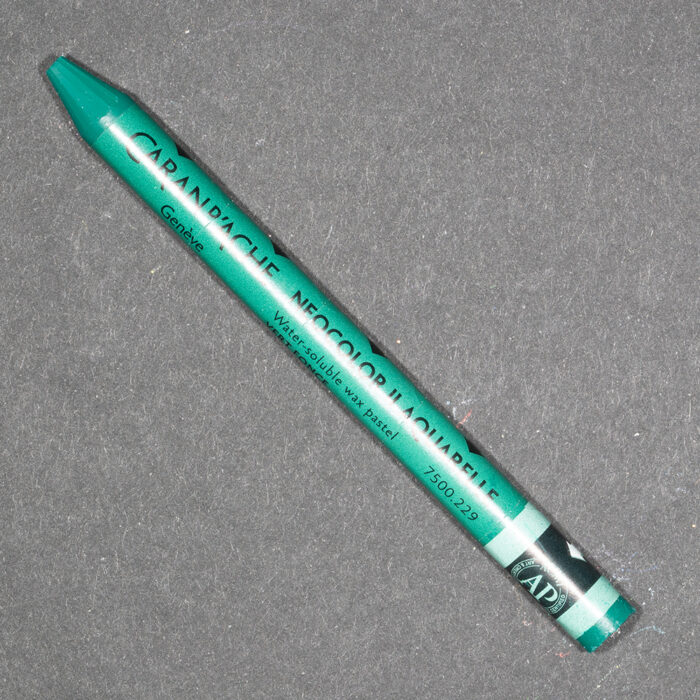 Dark Green Caran d'Ache Neocolor II Aquarelle Wax Pastel (229)