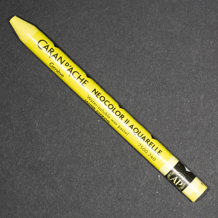 Lemon Yellow Caran d'Ache Neocolor II Aquarelle Wax Pastel (240)