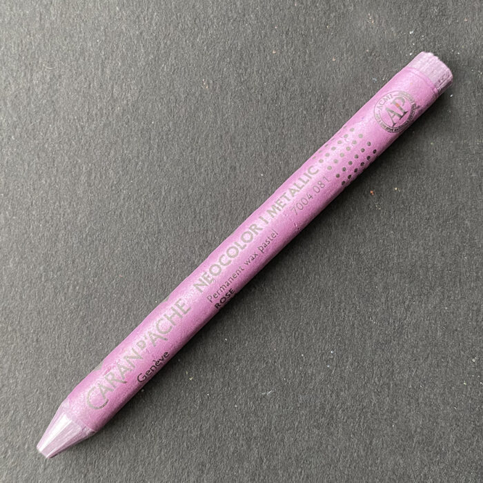 Pink Metallic Caran d'Ache Neocolor I Metallic Wax Pastel (081)