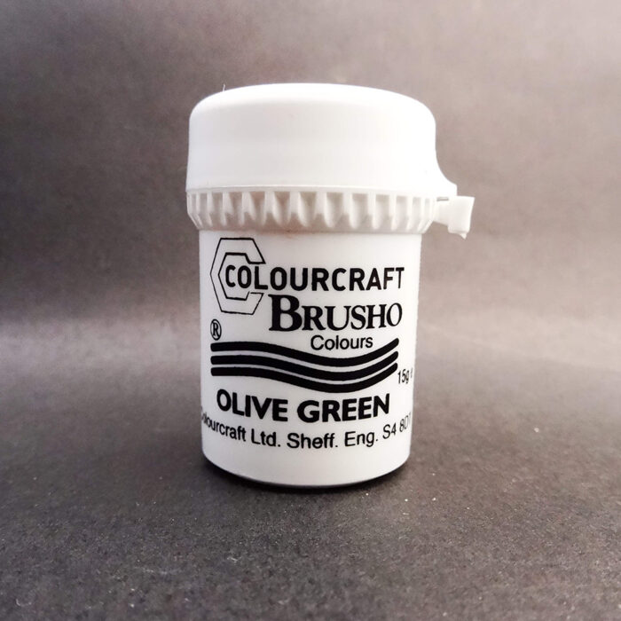 Olive Green Brusho Crystal Colour - 15g Pot