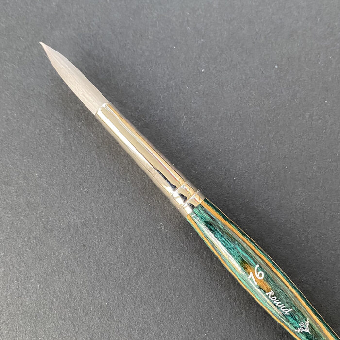 Pan Art Interlocked Silver Synthetic Aquarelle Flat Brush - Size 16