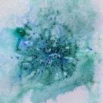 Turquoise Crystalline Watercolour