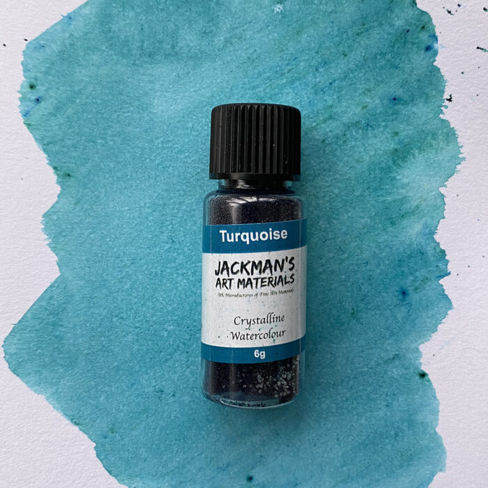 Turquoise Crystalline Watercolour