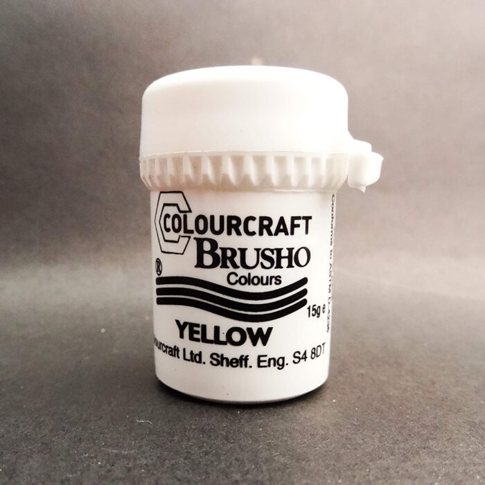 Yellow Brusho Crystal Colour - 15g Pot